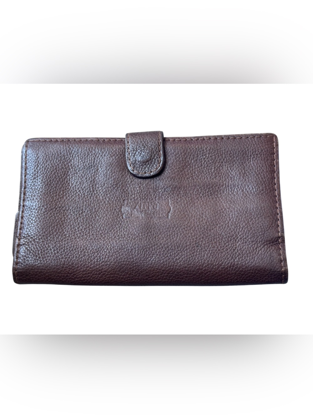 Vintage ZIPPO Esprit Soft Supple Brown Leather Snap Wallet MINTY RARE